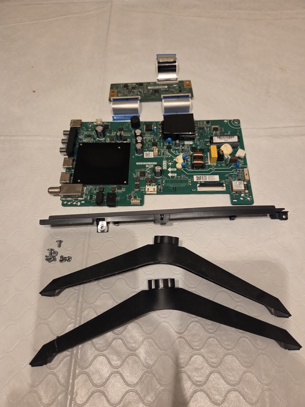 Vizio D43f-J04 Complete TV Repair Kit Main Board Power T-Con Legs Cables Parts